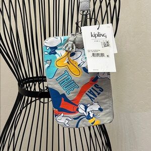 Kipling Disney Design Wristlit featuring Donald Duck and Goofy